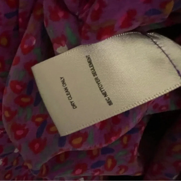 Rebecca Taylor Silk Floral Ditsy Print Sleeveless Mini Dress Size 6 - Picture 7 of 9